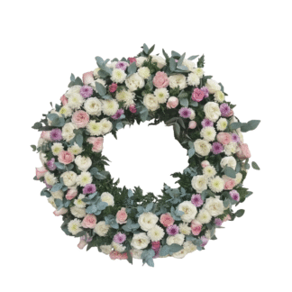 armonia serena corona de flores en guate