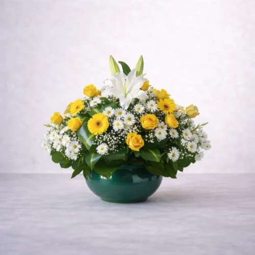 Arreglo elegante para funerales y velorios con servicio a domicilio en ciudad de guatemala