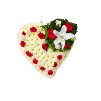 Corazon amor eterno, arreglos florales funerarios