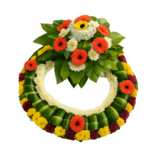 corona de flores para funerales en guatemala