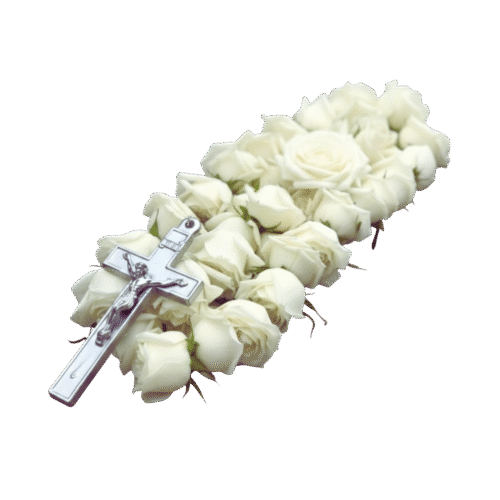 Rosario de rosas para funerales en Guatemala